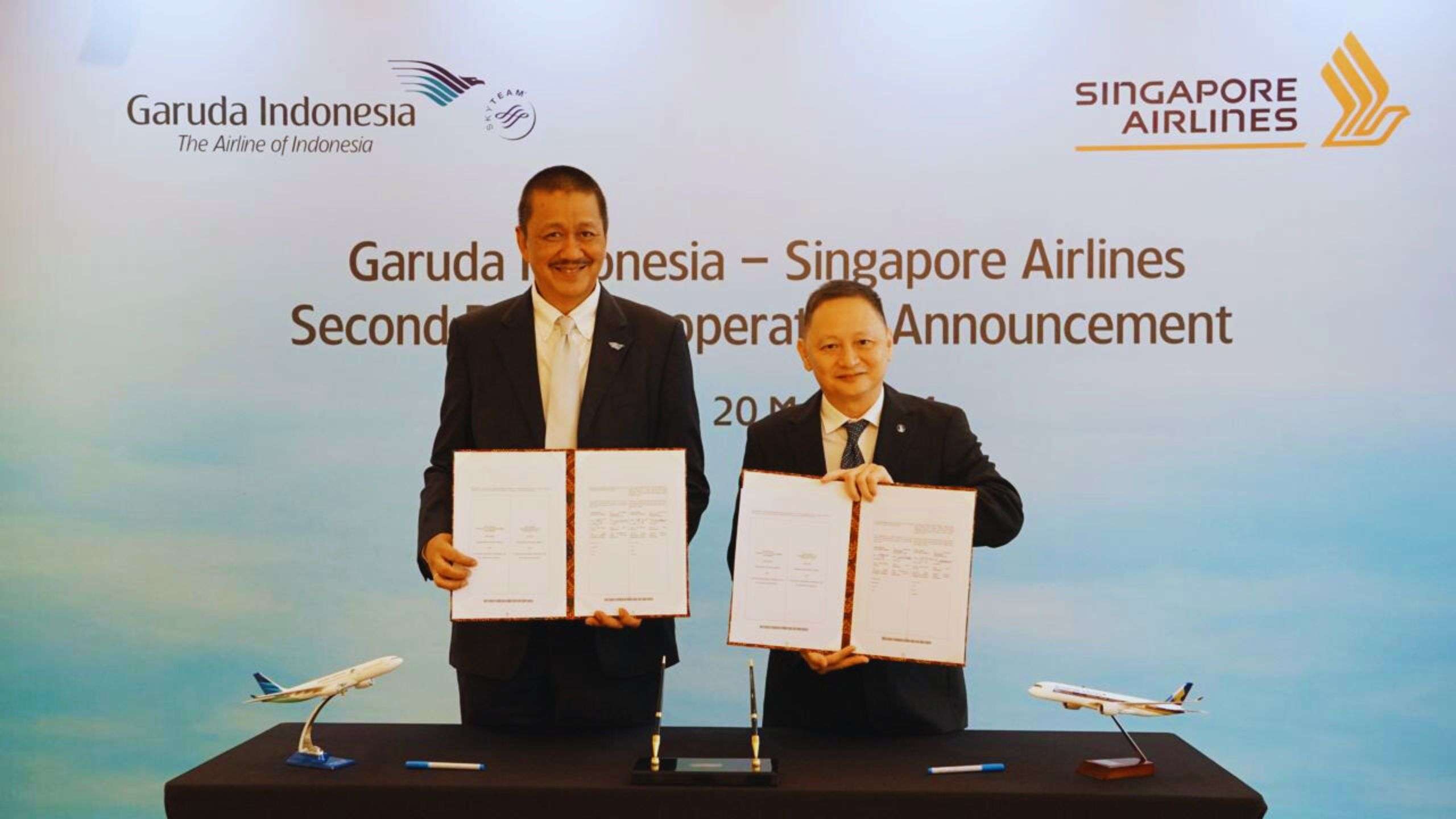 Singapore Airlines and Garuda Indonesia Sign Revenue Sharing and FFP Agreements.